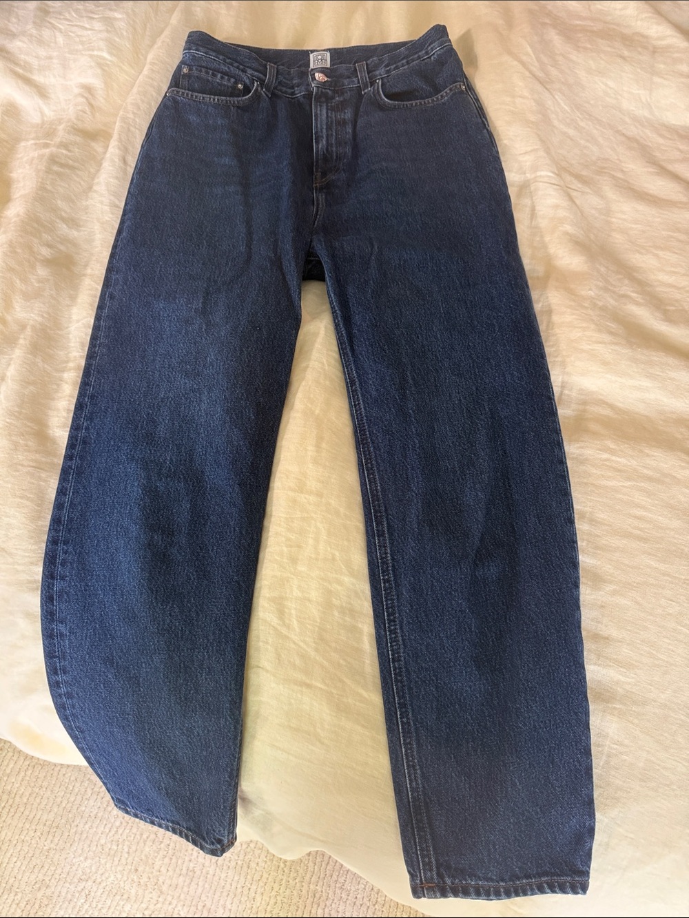 Totême Dark Blue Straight-Leg Jeans